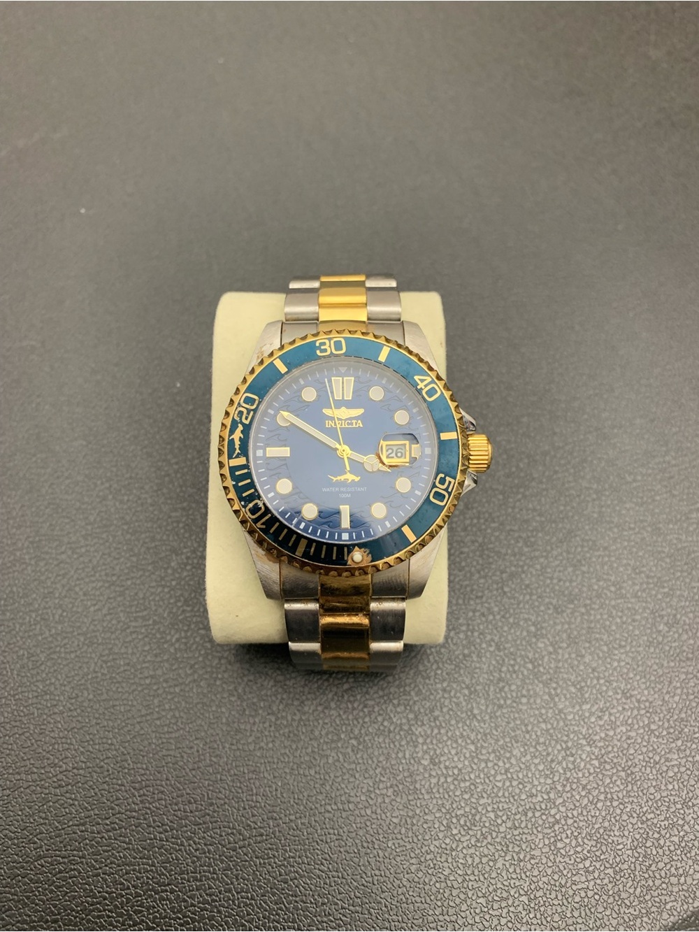 Invicta Two-Tone Blue Dial and Bezel Men's Watch